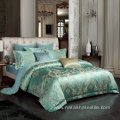 European cotton satin embroidery bedding set